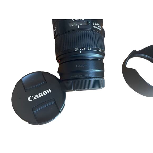 Canon EF 24-70mm f/2.8L II USM Standard Zoom Lens w/ Mount Adapter - Picture 6 of 8